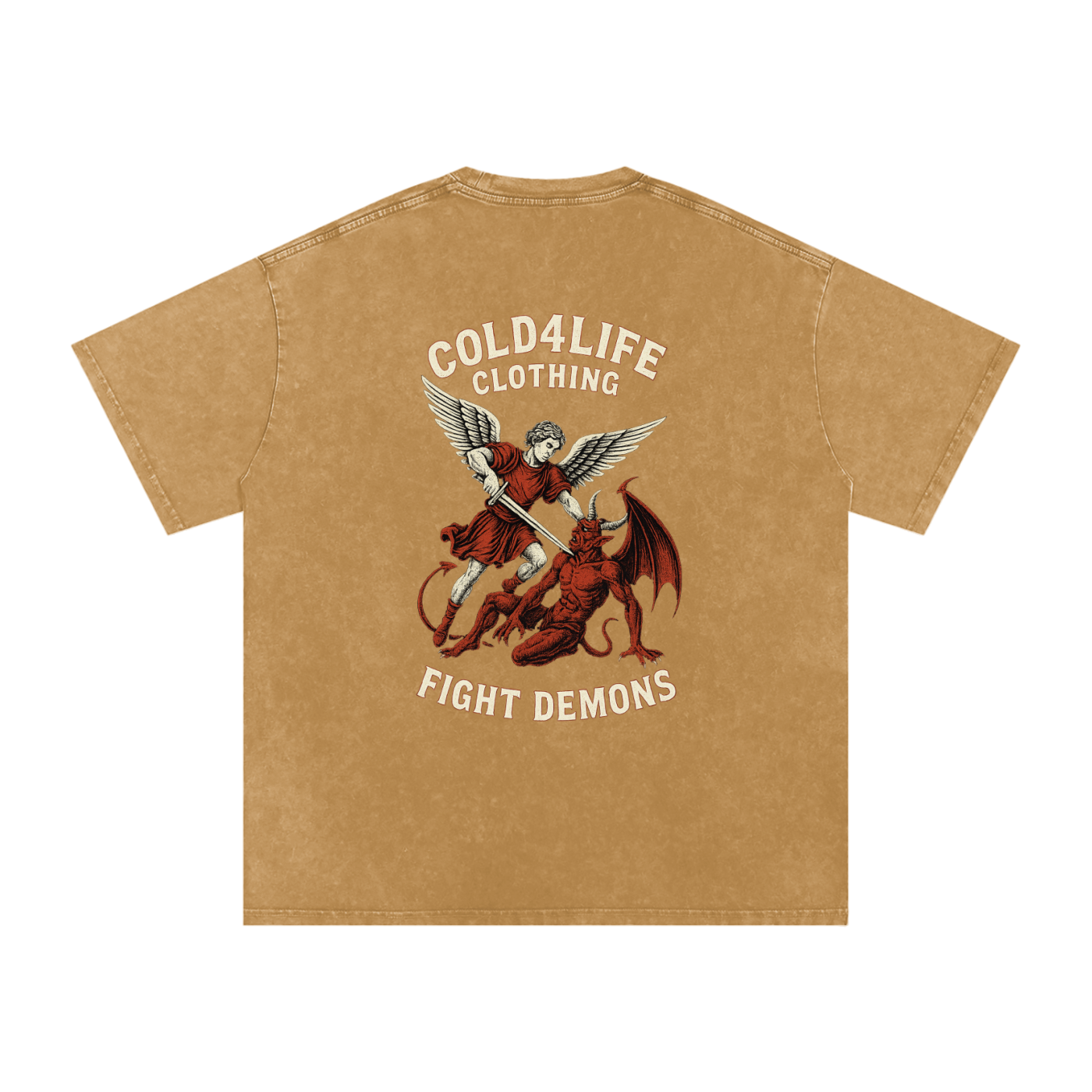 Snow Washed Oversized Cotton T-Shirt